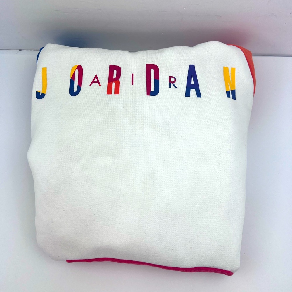 NIKE JORDAN AIR RIVALS MULTI COLOR PULLOVER/HOODIE,MENS (S), 80% COTTON 20% POLY - Picture 10 of 11